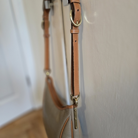 Dooney & Bourke Taupe and Tan Shoulder Bag - Picture 7 of 10